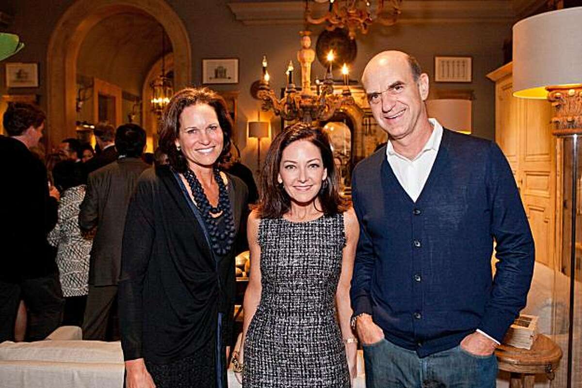 L to R: Randi Fisher, Architectural Digest Editor Margaret Russell, Bob Fisher.