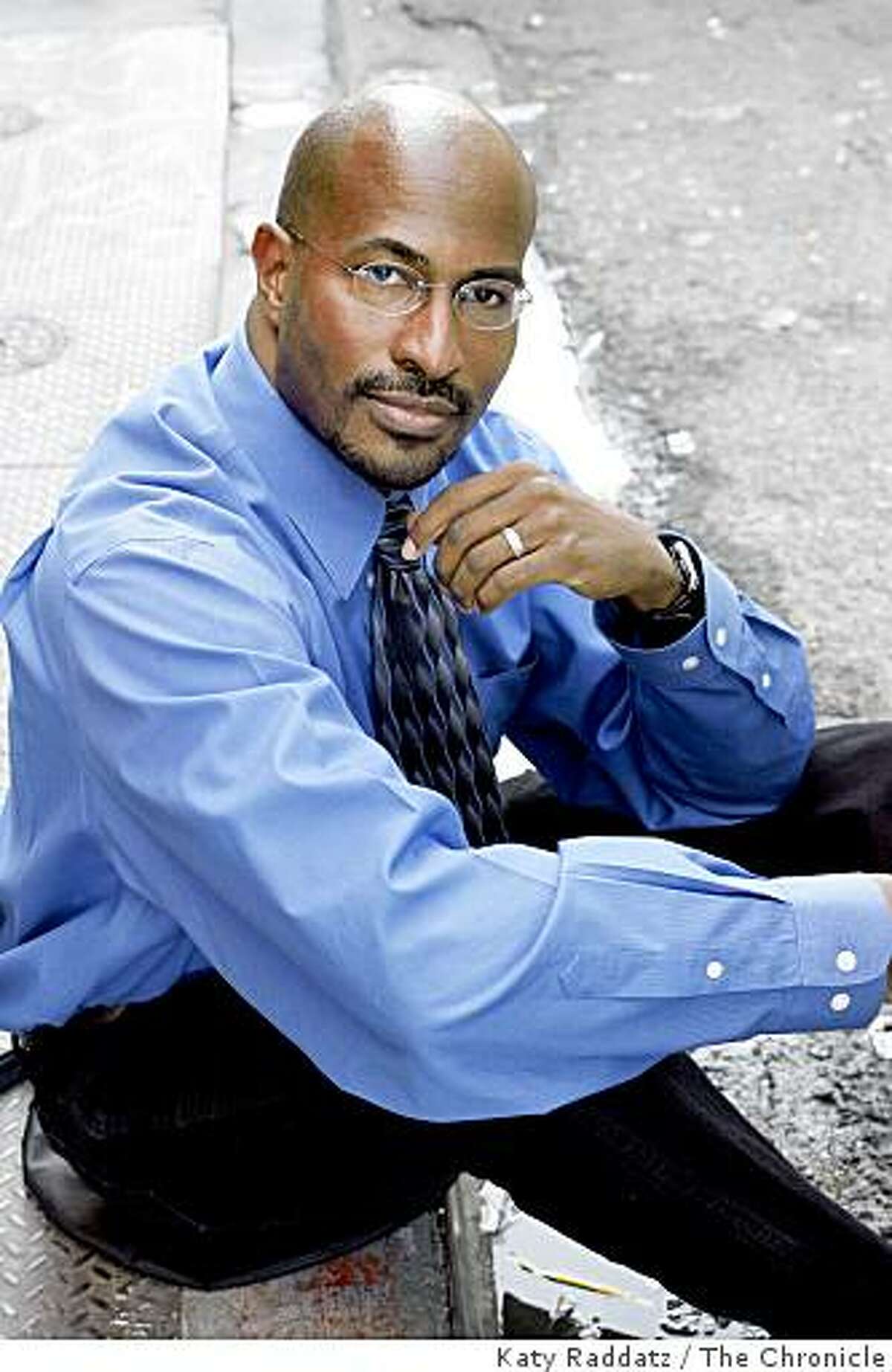 Van Jones founded Green for All, an environmental organization in Oakland, Calif., which integrates lower income folks into the environmental movement by providing them with jobs. We speak to Van Jones in Oakland, Calif. on Monday, April 28, 2008.Photo by Katy Raddatz / San Francisco Chronicle