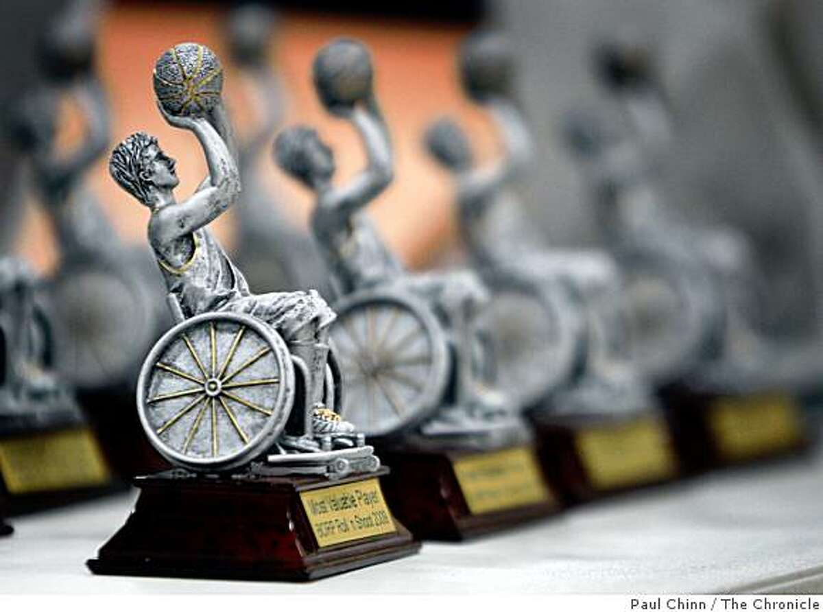 Wheelchair basketball players on a roll