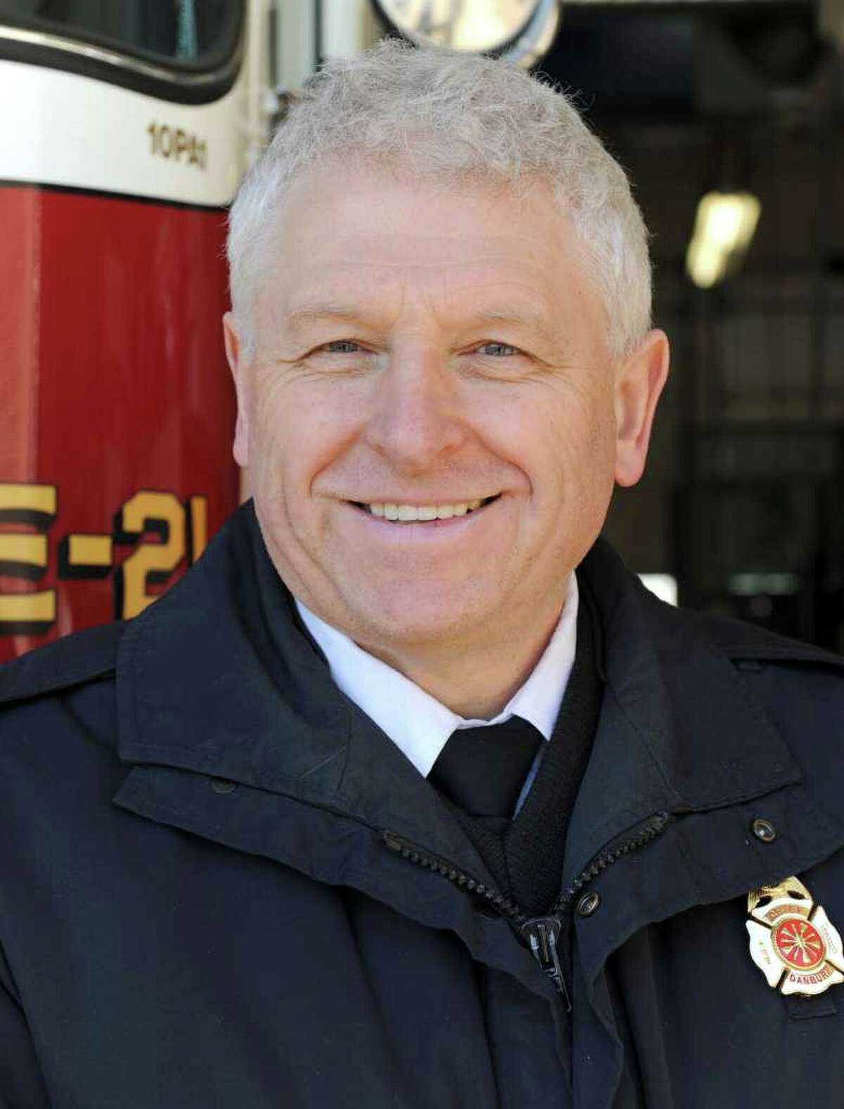Danbury Fire Chief Geoff Herald is photographed at headquarters on New Street Friday, Feb. 11, 2011.