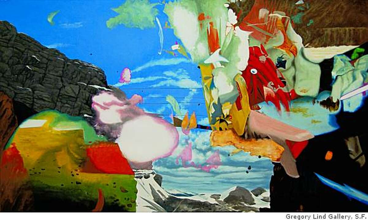 "The Examples of Our Power" (2008) gouache on paper by Jim Gaylord35" x 60"
