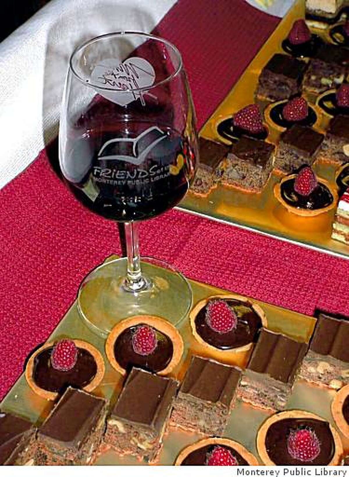 Wine and chocolate in Monterey