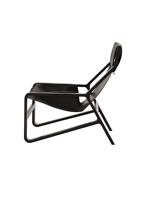 Blu Dot Leather Sling Toro Lounge Chair