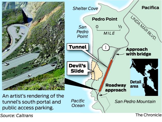 Devil's Slide tunnel breakthrough