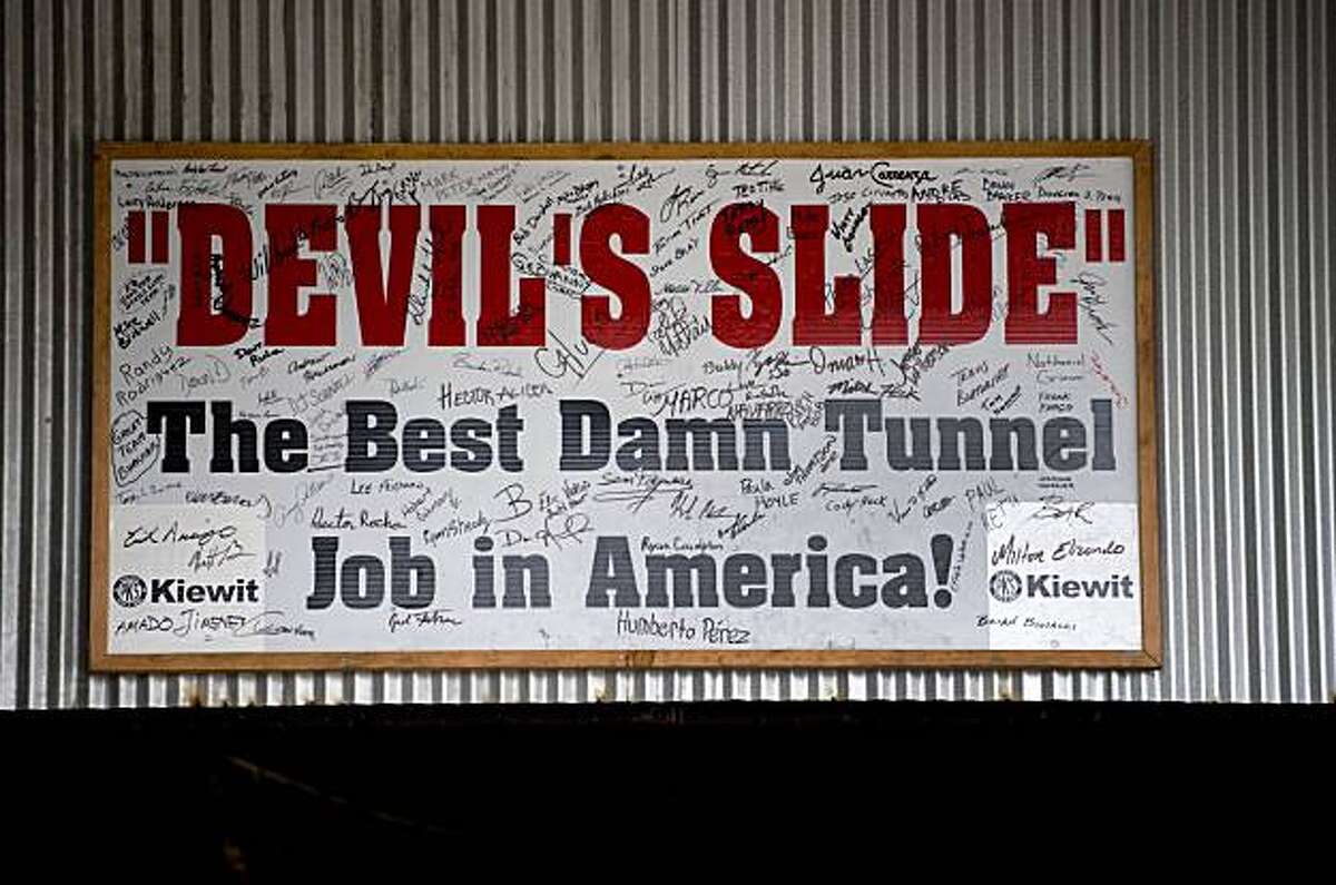 Devil's Slide tunnel breakthrough