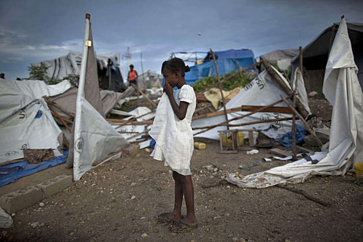 Storm kills 6, batters homeless camps in Haiti