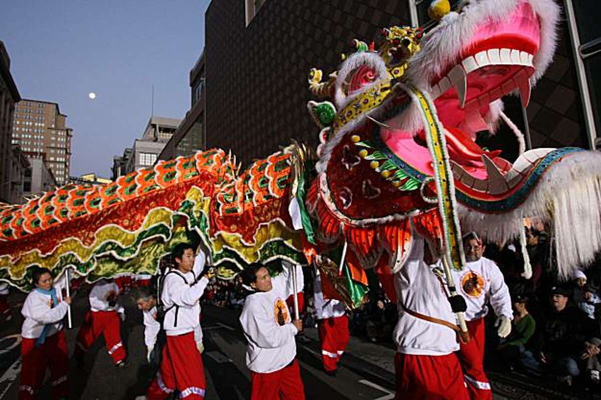 S.F. Chinese New Year parade of dragons