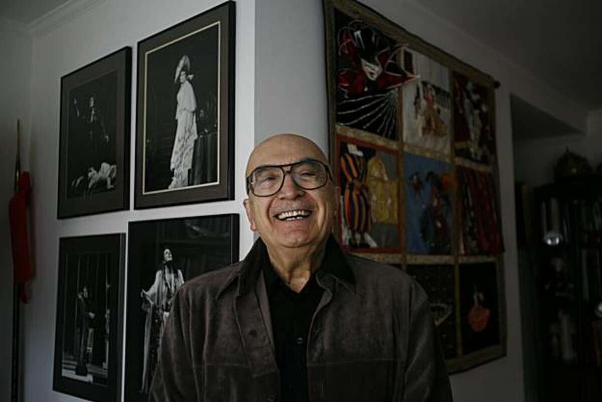 Lotfi Mansouri, who has been keeping a pretty low profile since he stepped down as general director of the SF Opera in 2001, shows off a room full of opera memorabilia in his home in San Francsico, Calif. on Friday, Feb. 22, 2008.
