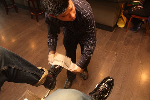 spit shined jump boots