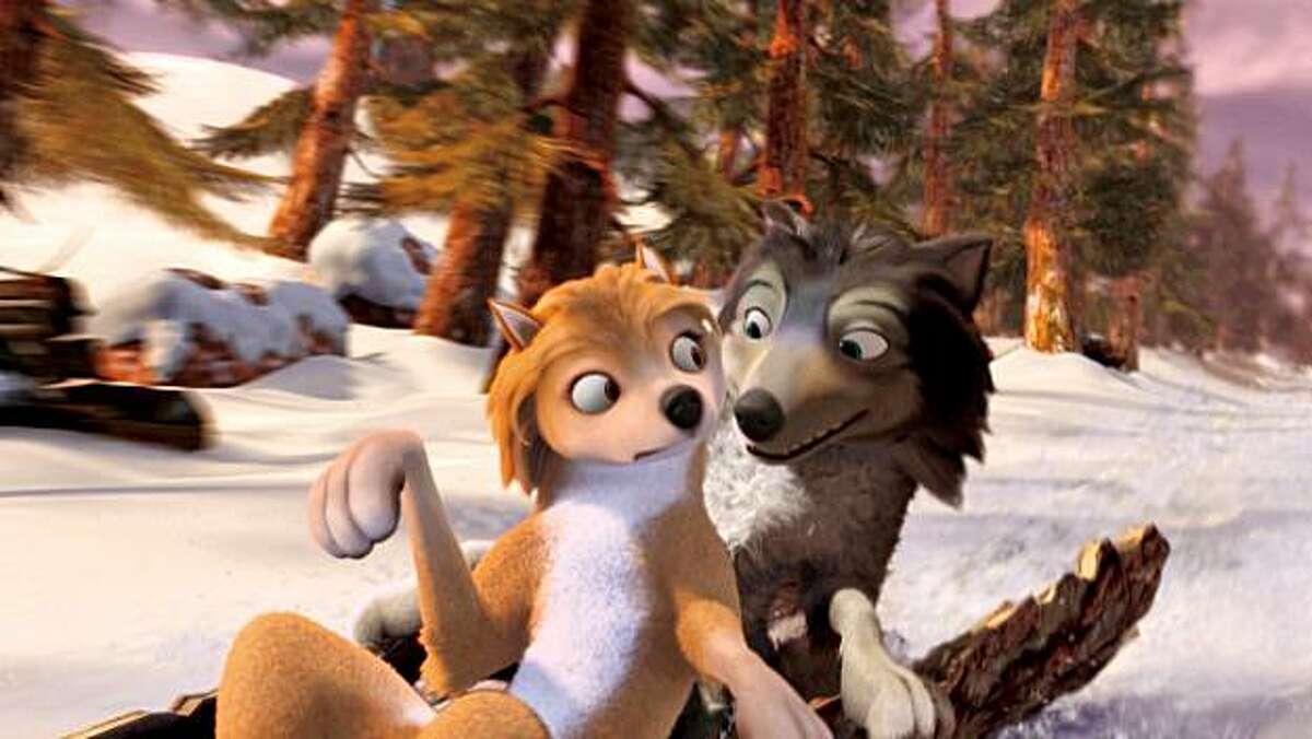 Kate (voiced by Hayden Panettiere) and Humphrey (voiced by Justin Long) in ALPHA AND OMEGA.