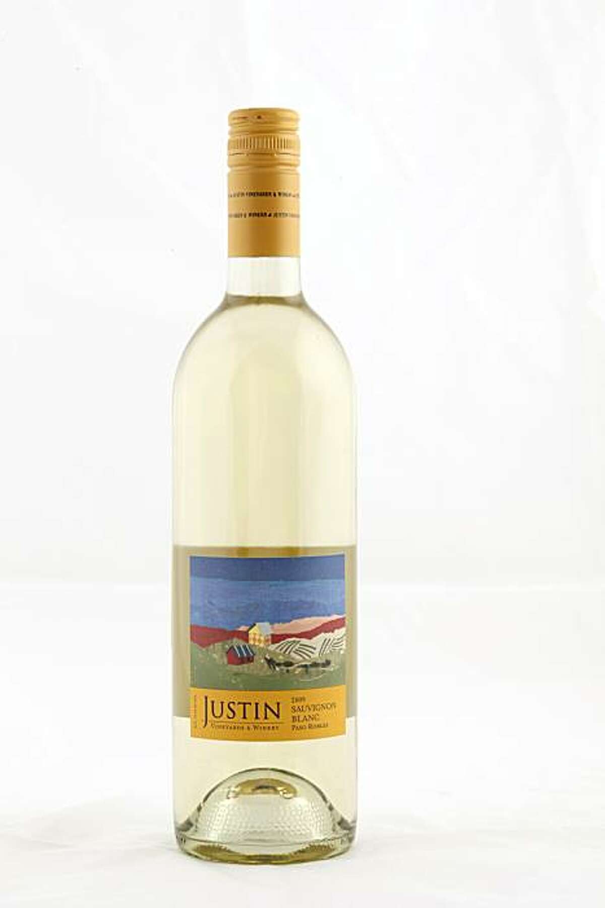 2009 Justin Vineyards and Winery Sauvignon Blanc Paso Robles in San Francisco, Calif., on September 8, 2010.