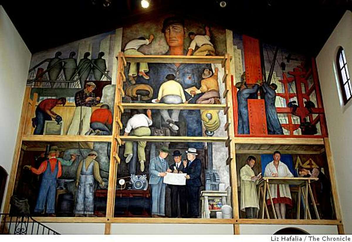 The Diego Rivera Mural at the San Francisco Art Institute in Russian Hill in San Francisco, Calif., on Thursday, January 15, 2009.