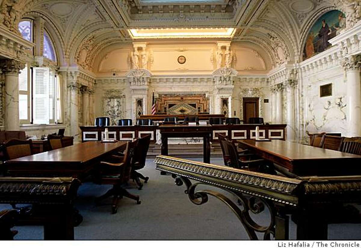 Courtroom One of the 1905 U.S. Court of Appeals building at the intersection of 7th and Mission streets in San Francisco, Calif., on Friday, January 9, 2009.