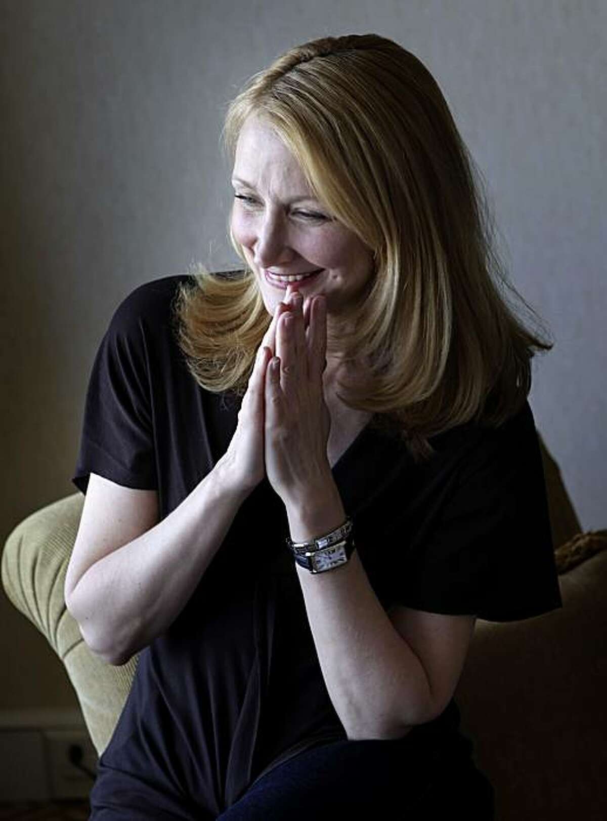 Actress Patricia Clarkson sits at the Fairmont Hotel, Thursday April 29, 2010, in San Francisco, Calif. She is on the movie circuit for her up coming, " Cario Time".