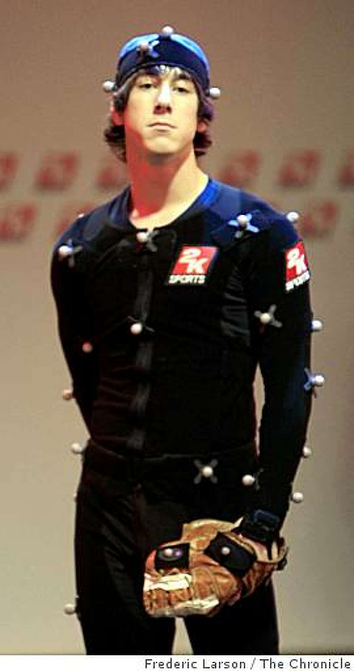 Tim Lincecum the Cy Young award winner and San Francisco Giants pitcher participated in a motion capture session with 2K Sports for an upcoming video game in Novato Calif., on December 3, 2008.