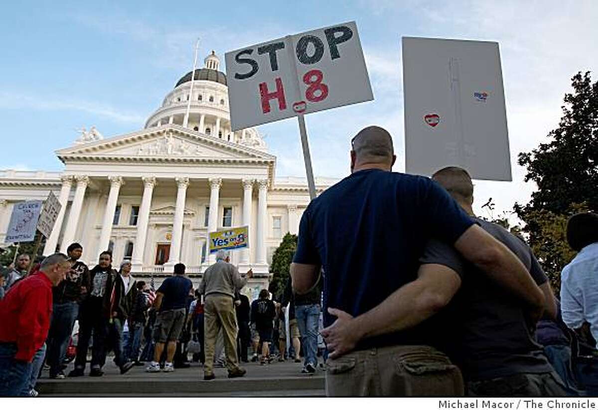 Gay-rights activists protest Prop. 8 at Capitol