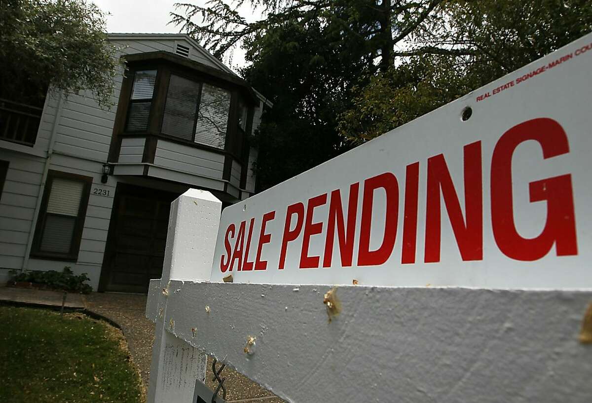 SAN RAFAEL, CA - MAY 24: A "sale pending" sign is displayed in front of a home for sale May 24, 2010 in San Rafael, California. Government incentives and low mortgage rates helped April home sales surge 7.6 percent in April, the biggest gain in five months.