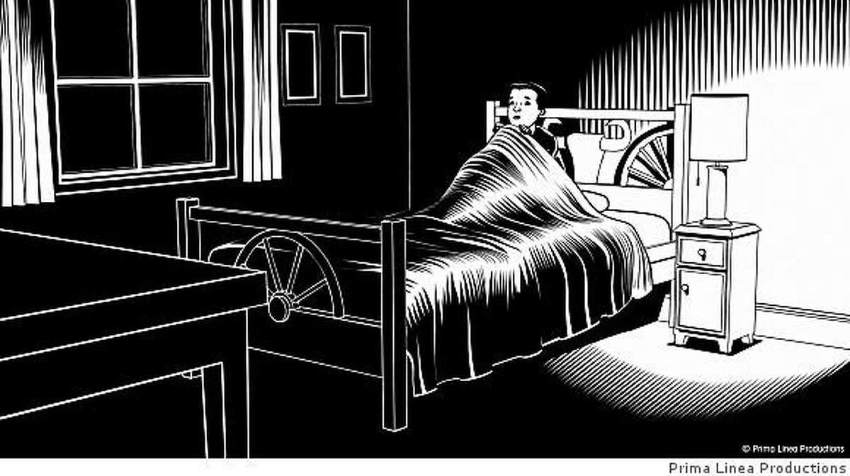 Still from Fear(s) of the Dark. Illustration by Charles Burns (c) Prima Linea ProductionsAn IFC Films release