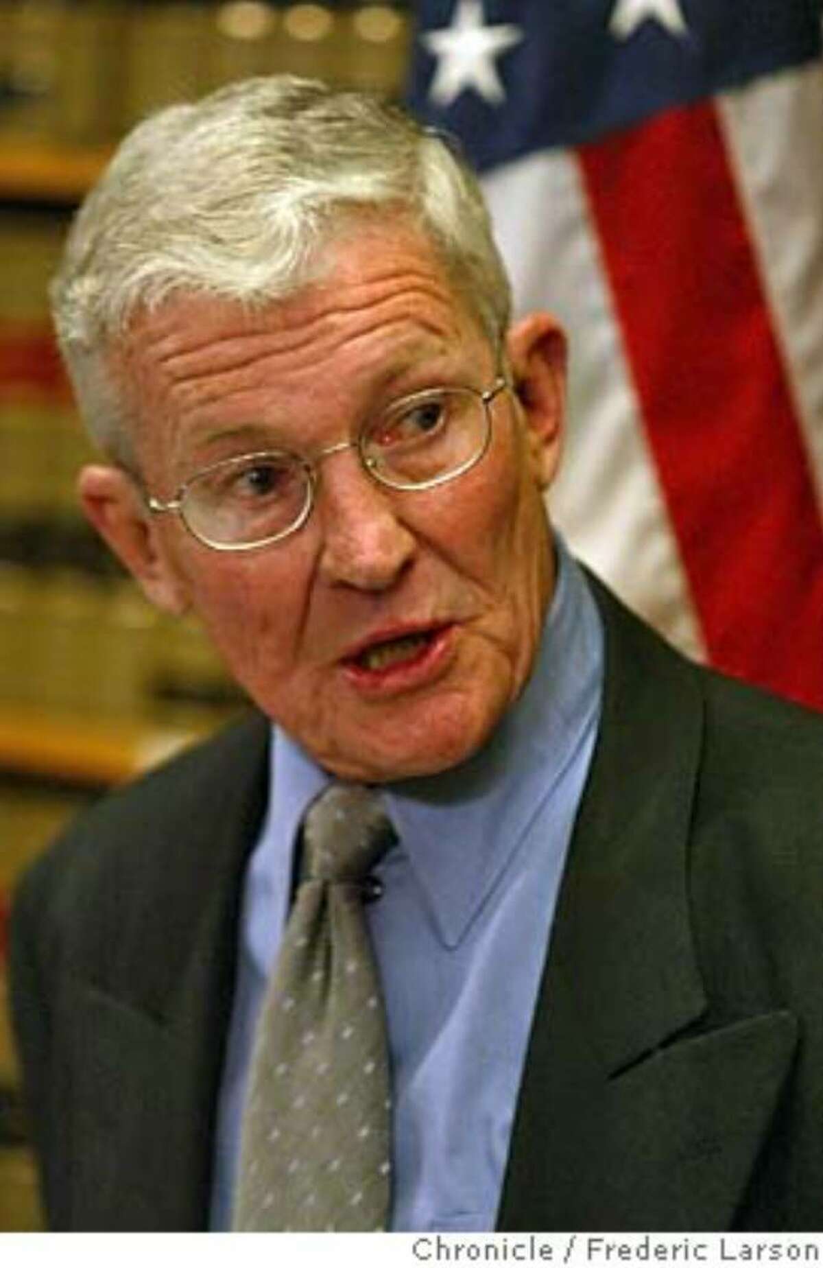 SFCOPS04g-C-03MAR03-MT-FRL: SF District Attorney Terence Hallinan in 2003. 
