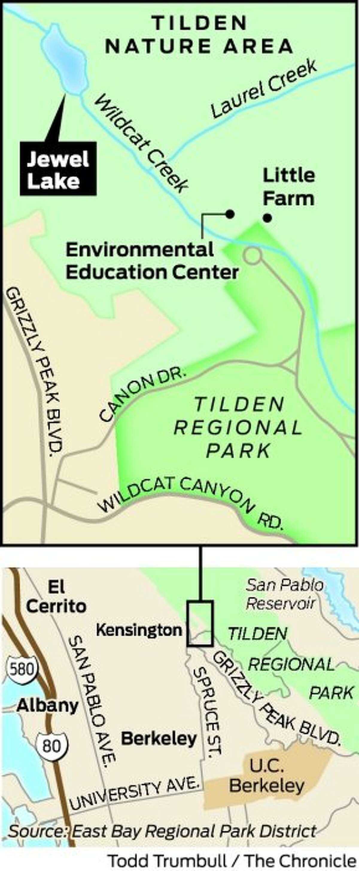 Jewel Lake and the Tilden Nature Area