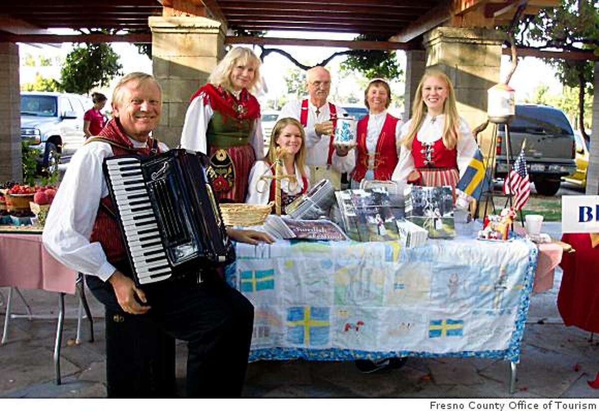 Frequent festivals are an excuse for Kingsburg's Swedish American population to don traditional outfits.
