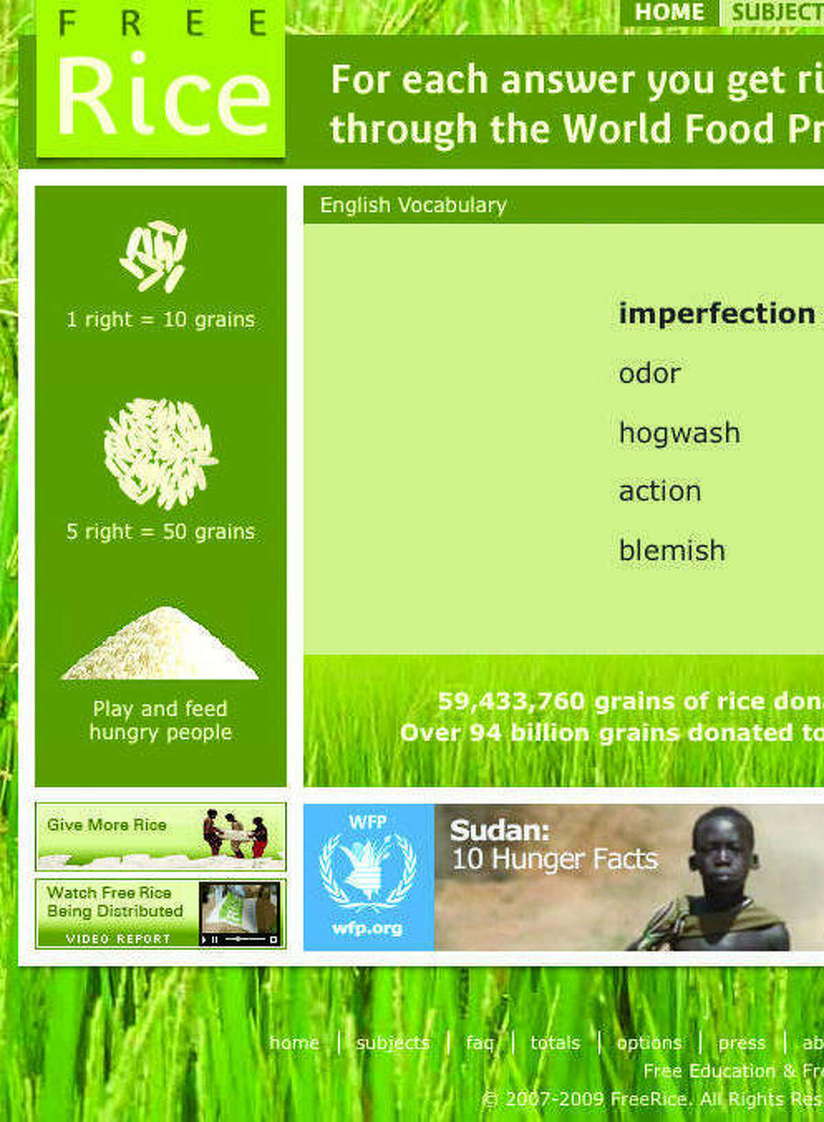 Www freerice