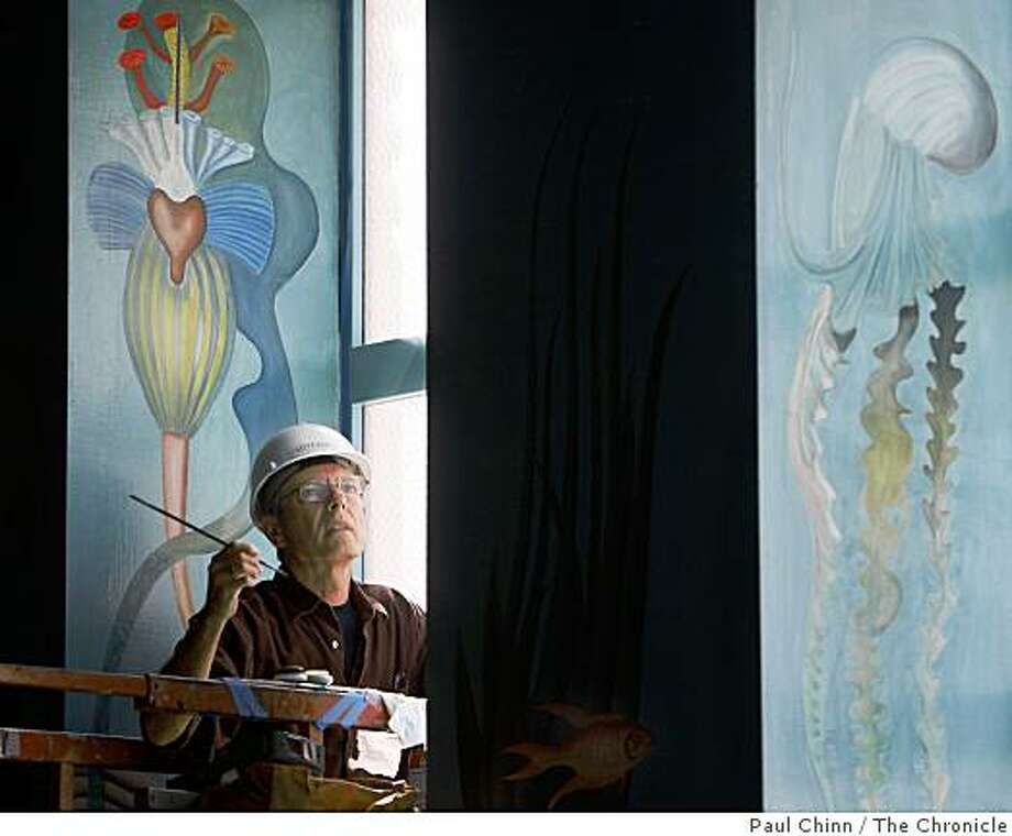Maritime Museum Restoration Reveals Hidden Art Sfgate Gregory Thomas Res A Mural By Artist Hilaire Hiler Depicting The Underwater World Of Atlantis Inside