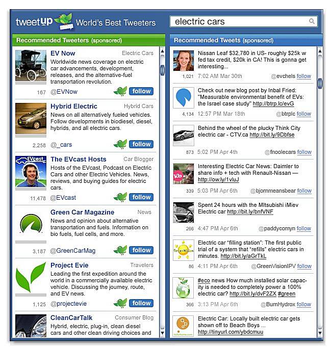 TweetUp: New search engine for tweets, Twitter
