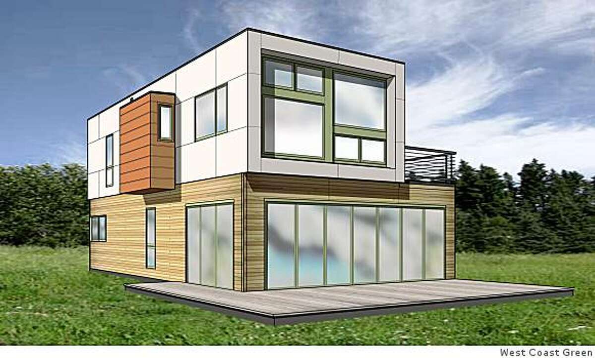 Shipping container prefab at West Coast Green