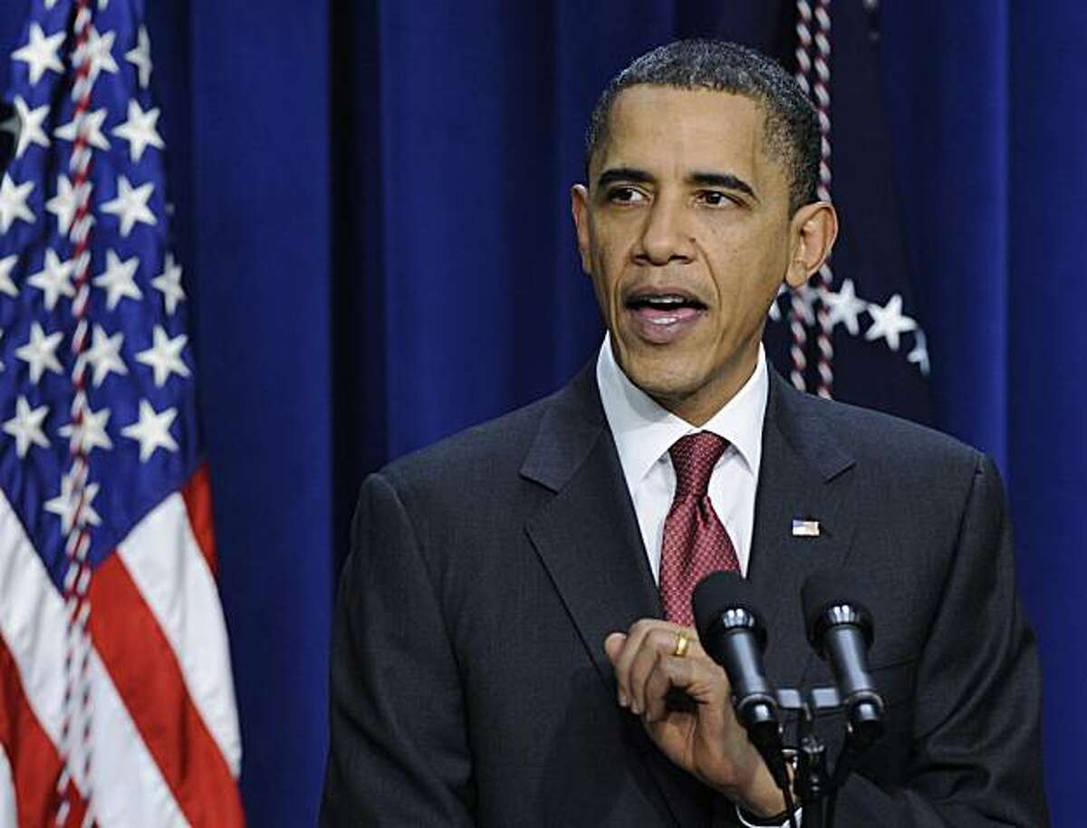 President Barack Obama speaks at the closing session of the Forum for Workplace Flexibility in the Eisenhower Executive Office Building in Washington, Wednesday, March 31, 2010.