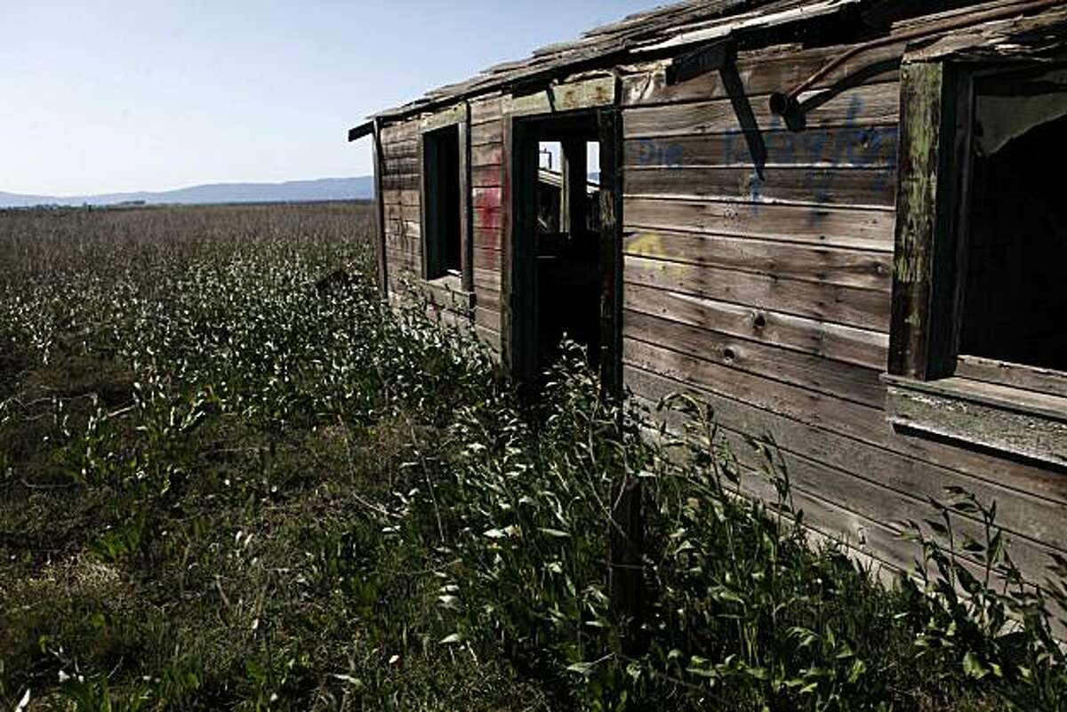 Ghost town of Drawbridge is going down into bay