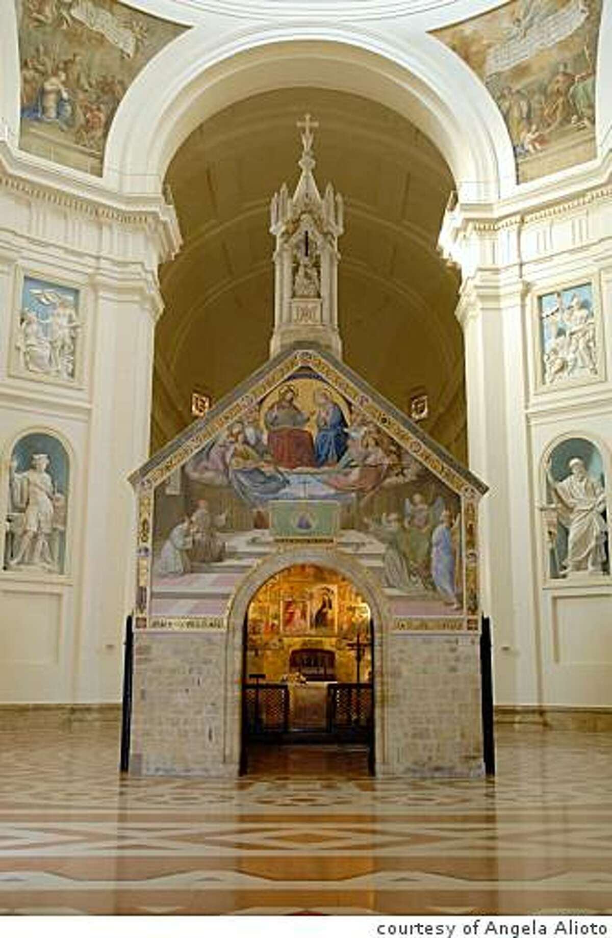 Porziuncola chapel recreated in San Francisco Porziuncola chapel recreated in San Francisco