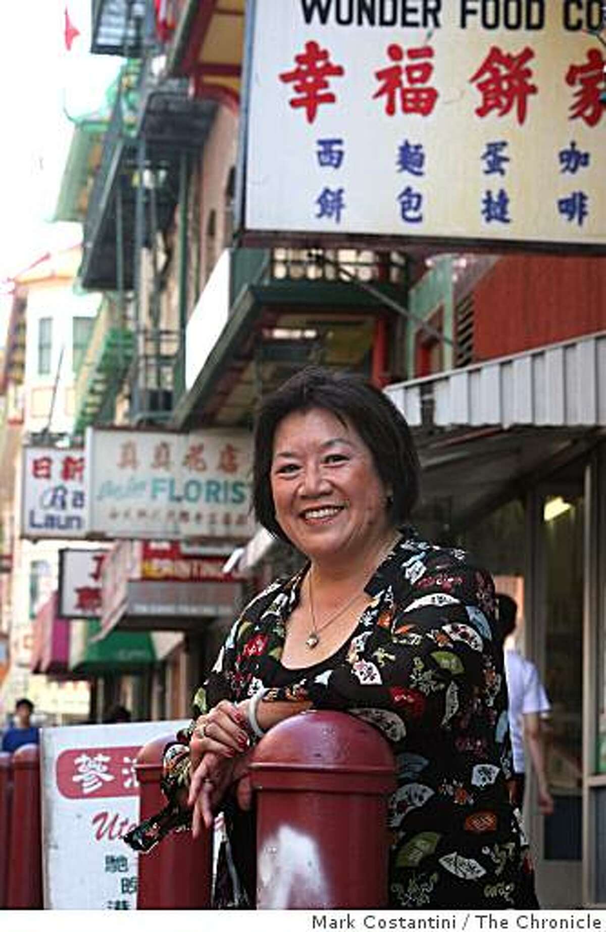 Shirley Fong-Torres, who has a new book: "The Woman Who Ate Chinatown." poses in Chinatown in San Francisco, Calif., on July 9, 2008. Photo by Mark Costantini / The Chronicle