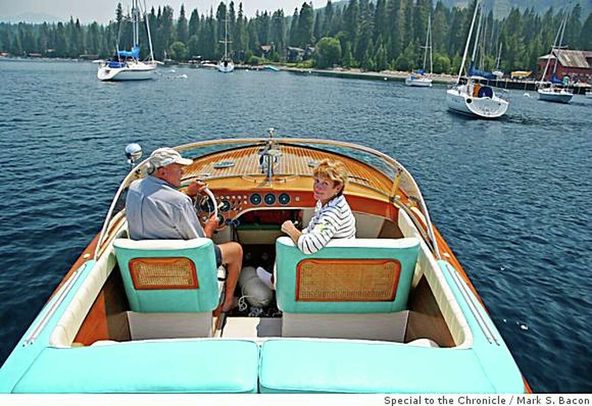 Wooden boats at Tahoe's Concours d'Elegance
