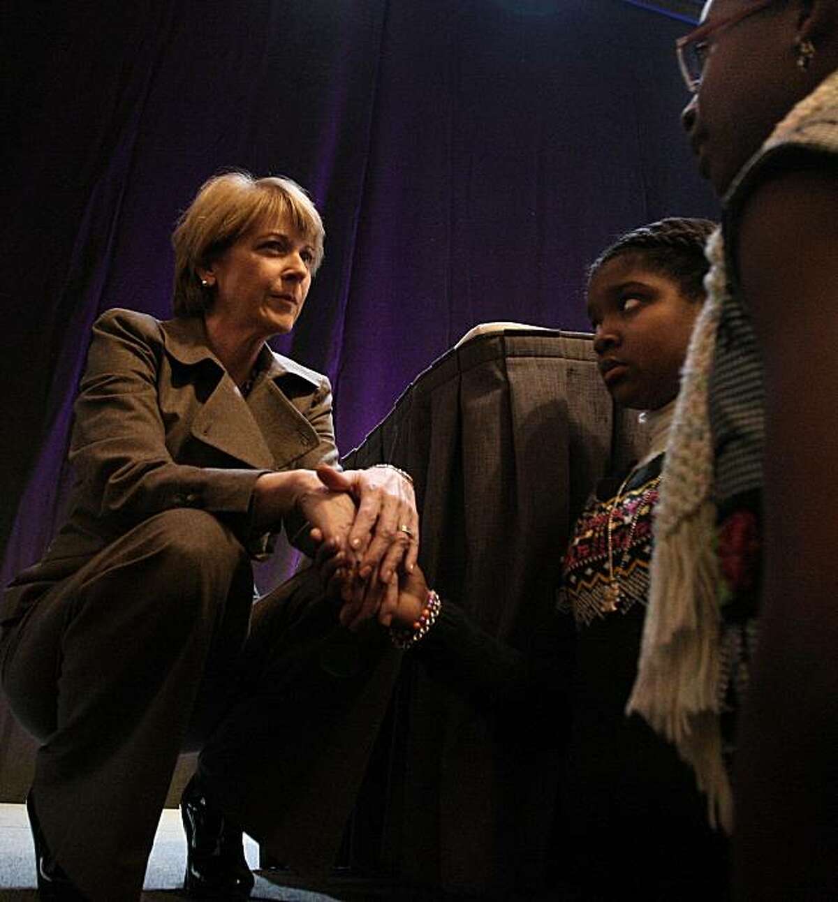 Martha Coakley, the Democratic candidate to fill Edward M. Kennedy's Senate seat, at the 40th annual Martin Luther Kingh Jr. memorial breakfast in Boston,Monday, Jan. 18, 2010. Voters head to the polls on Tuesday, Jan. 19th, in a special election. (Essdras M Suarez/ The Boston Globe) - NO SALES -