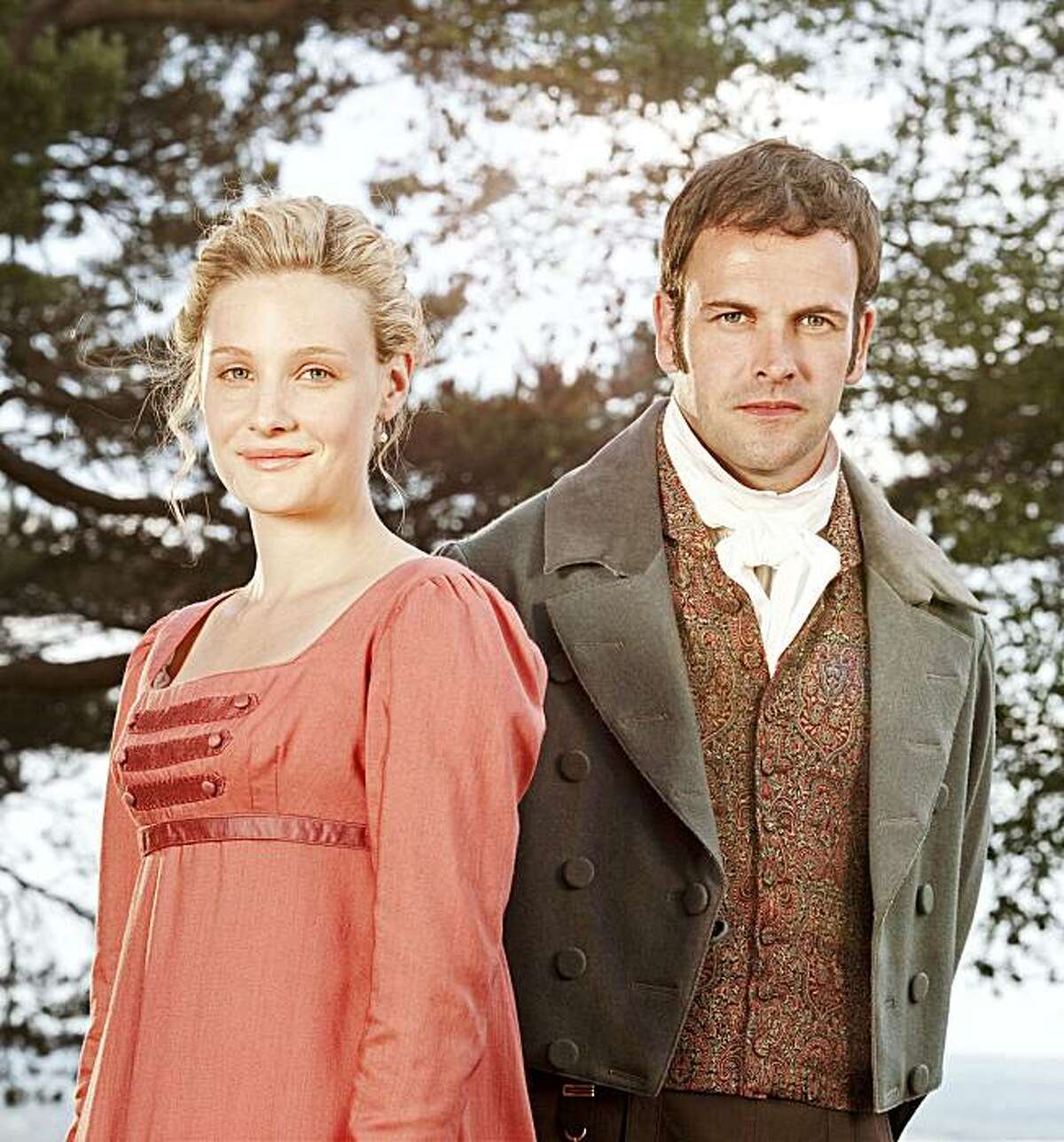 MASTERPIECE™ CLASSIC 'Emma:' A lavish new adaptation of one of Jane Austen’s most popular novels stars Romola Garai (left) as the “handsome, clever and rich” heroine and Jonny Lee Miller as her suitor, Mr. Knightley. WARNING This image may only be used for publicity purposes in connection with the broadcast of the programme as licensed by BBC Worldwide Ltd & must carry the shown copyright legend. It may not be used for any commercial purpose without a licence from the BBC. © BBC 2009