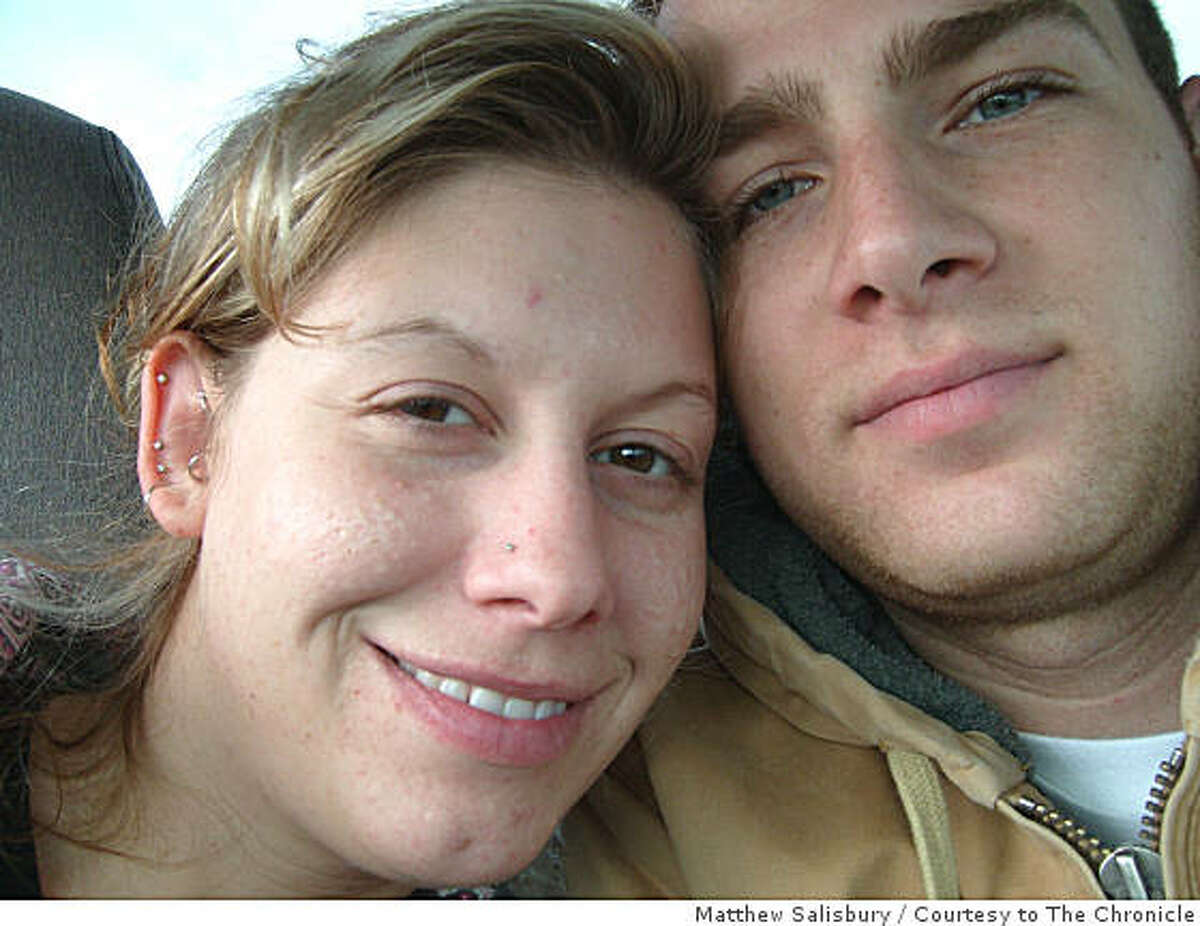 Michelle Dickson and her boyfriend Matthew Salisbury pose for a picture Dickson took with her outstretched arm. The Crescent City, California woman was killed and her body was found July 23, 2008 in Oregon.