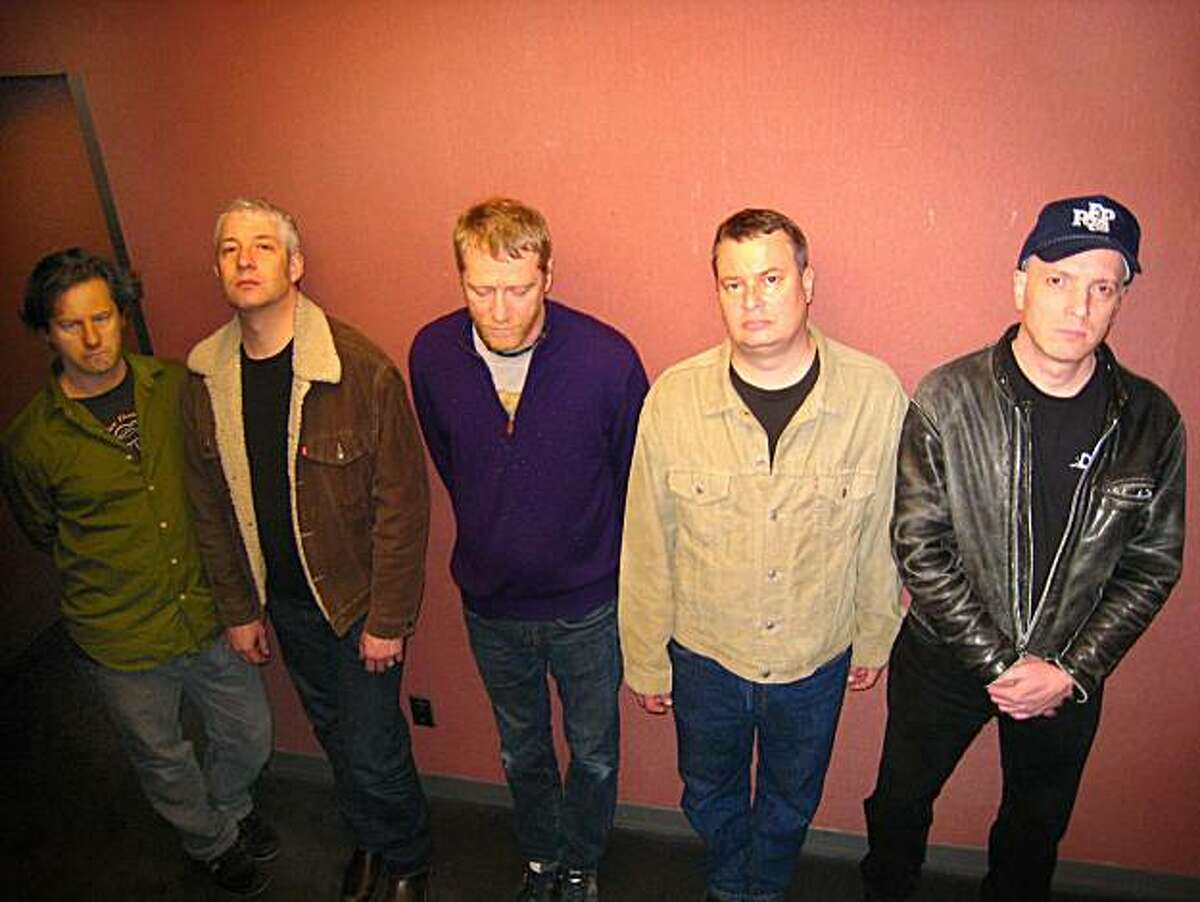 Camper Van Beethoven is (from left to right): Jonathan Segel , Victor Krummenacher, David Lowery, Greg Lisher and Frank Funaro