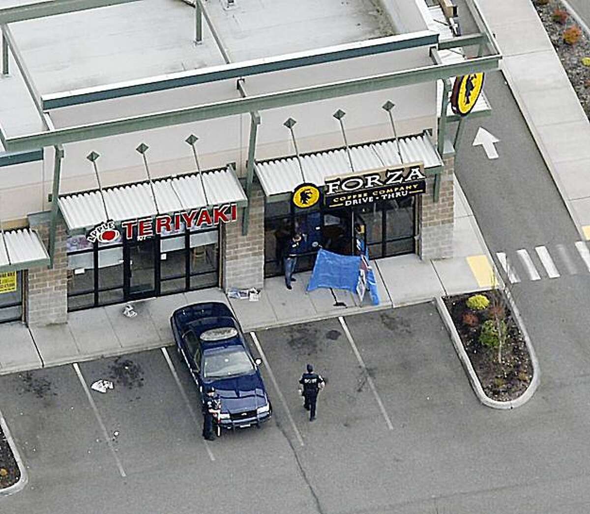 4 police officers slain in coffee shop attack