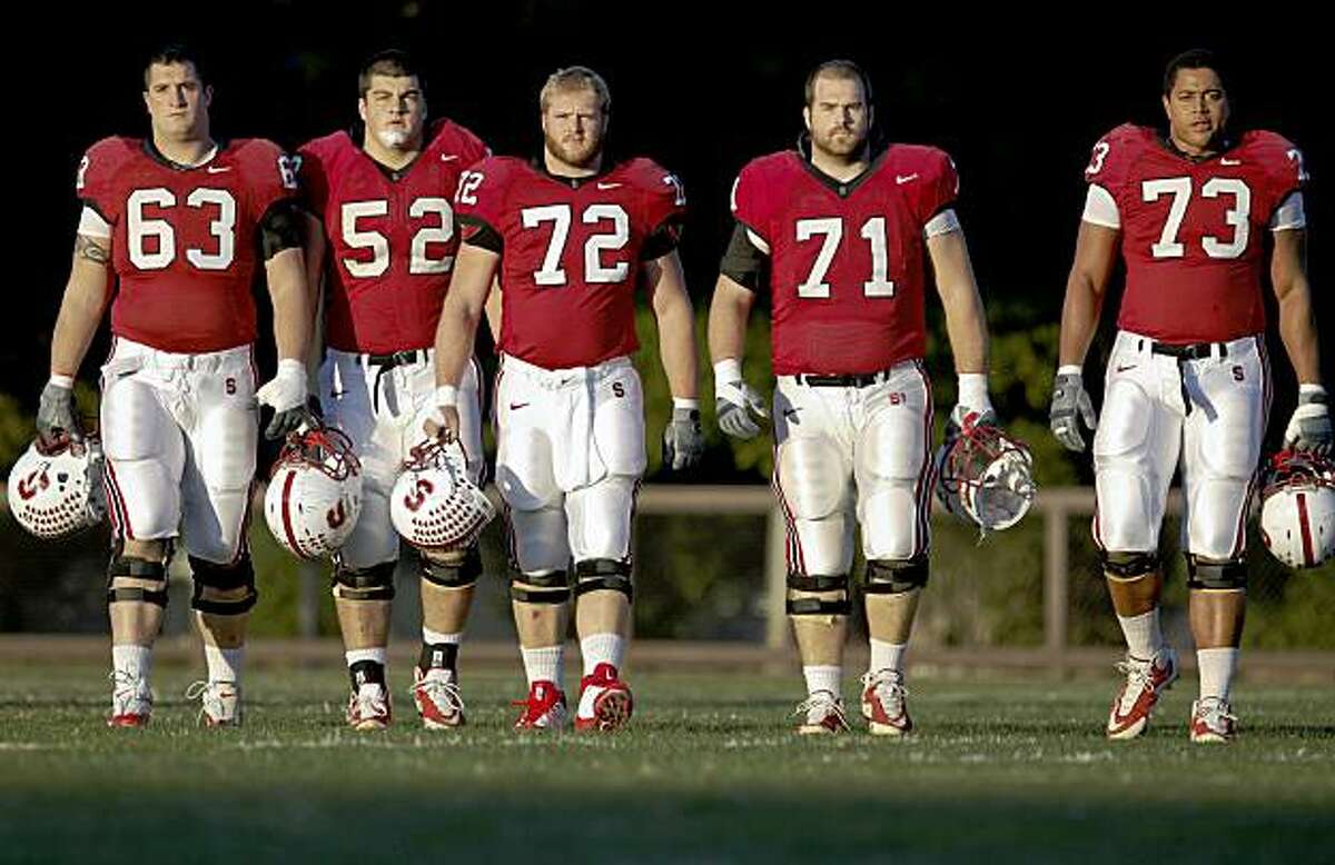 Cardinal offensive line puts blue collar on