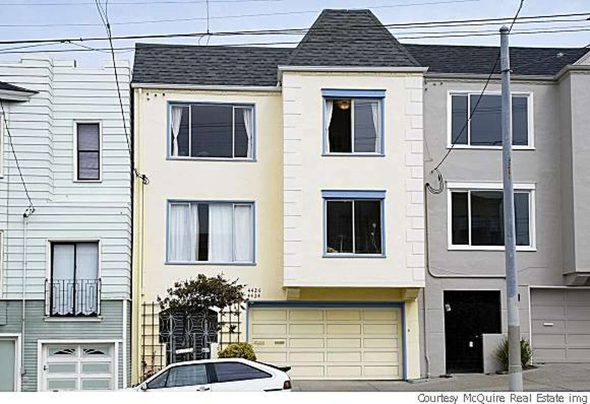 Exterior elevation of Megan Christoph and husband Scott Davis Outer Richmond condo.The couple's agent,Cynthia Cummins, said it compared weill to listings at $625,000. Thecouple thenlisted it for $589,00 and sold it two weeks later for $577,000. Proof that even in a bad market, houses sell if they're clean and priced right.