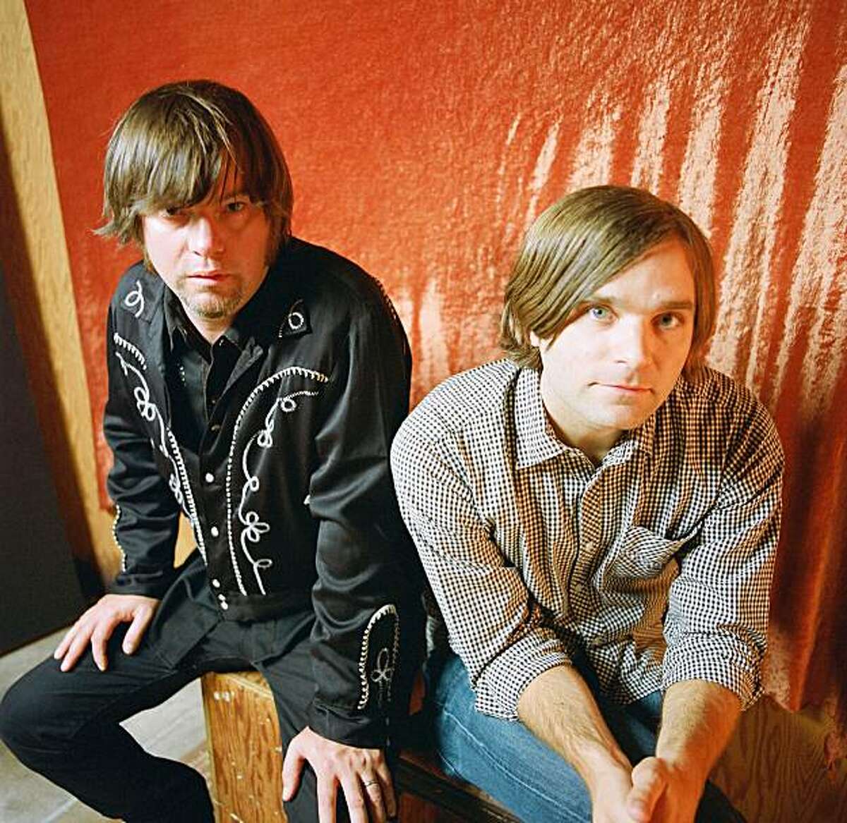 Jay Farrar (l) and Benjamin Gibbard (r) will perform songs from their collaborative album, "One Fast Move Or I'm Gone: Kerouac's Big Sur," at Bimbo's 365 Club on Saturday.