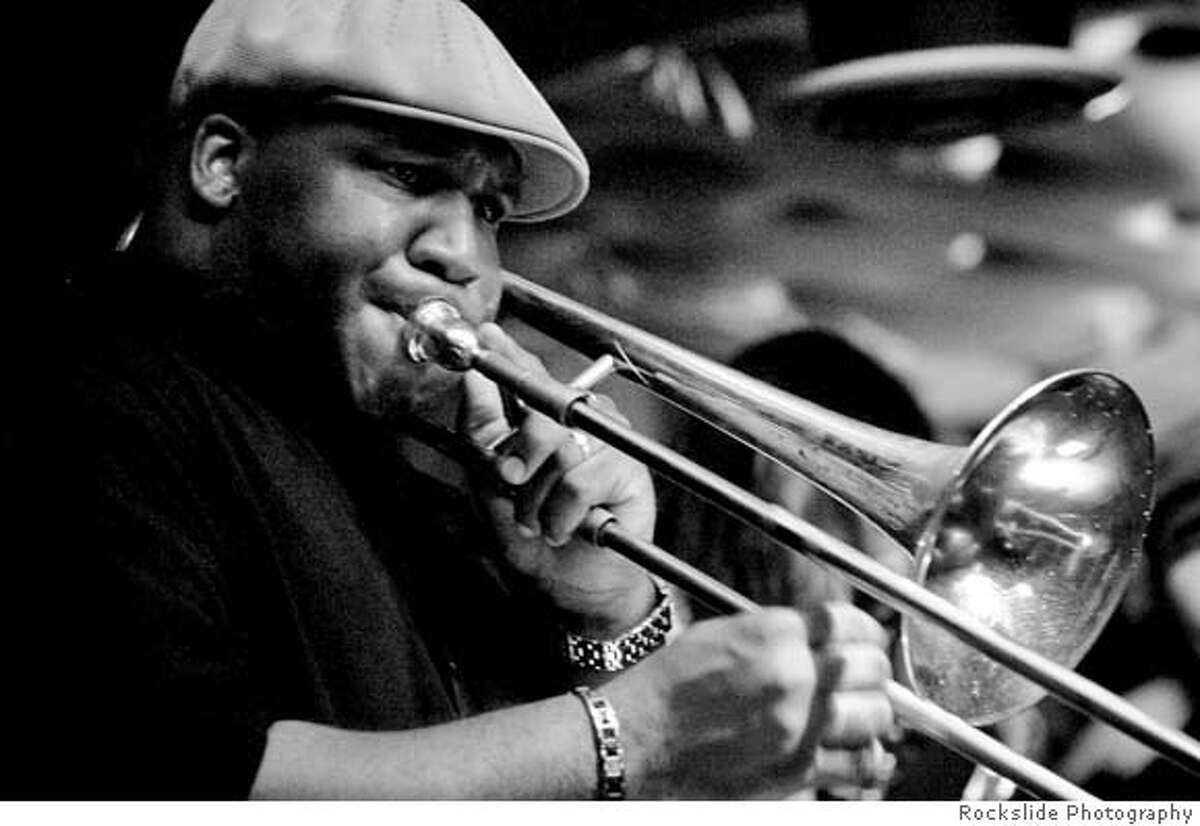 Williams plays the trombone for real