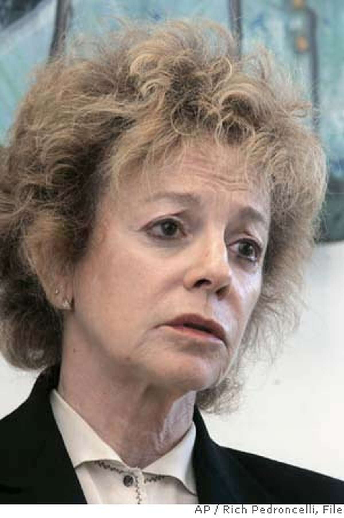 ###Live Caption:**FILE** State Sen. Carole Migden, D-San Francisco, is seen during an interview with the Associated Press at her office in Sacramento, Calif., in this Thursday, May 24, 2007, file photo. The Fair Political Practices Commission, California's political watch dog agency, filed a $9 million lawsuit Tuesday, March 25, 2008, against Migden, accusing her of consistent and deliberate violations of the state's campaign finance laws. (AP Photo/Rich Pedroncelli)###Caption History:**FILE** State Sen. Carole Migden, D-San Francisco, is seen during an interview with the Associated Press at her office in Sacramento, Calif., in this Thursday, May 24, 2007, file photo. The Fair Political Practices Commission, California's political watch dog agency, filed a $9 million lawsuit Tuesday, March 25, 2008, against Migden, accusing her of consistent and deliberate violations of the state's campaign finance laws. (AP Photo/Rich Pedroncelli)###Notes:Carole Migden###Special Instructions:MAY 24, 2007 FILE PHOTO