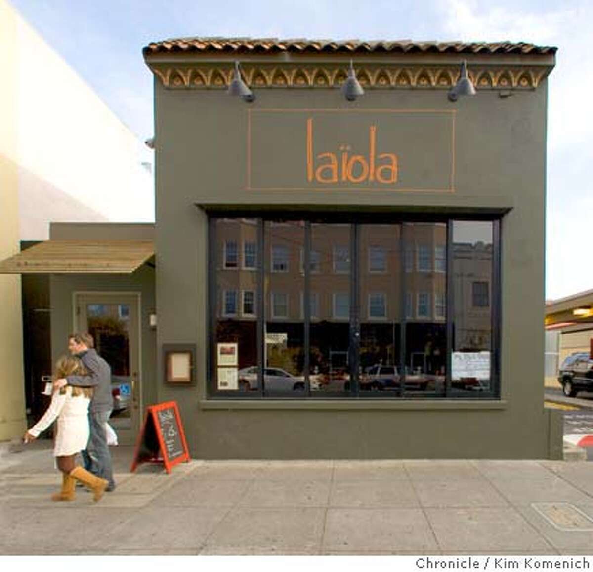 The Laiola restaurant at 2031 Chestnut St. in San Francisco, Calif., is photographed on April 5, 2008. Photo by Kim Komenich / San Francisco Chronicle