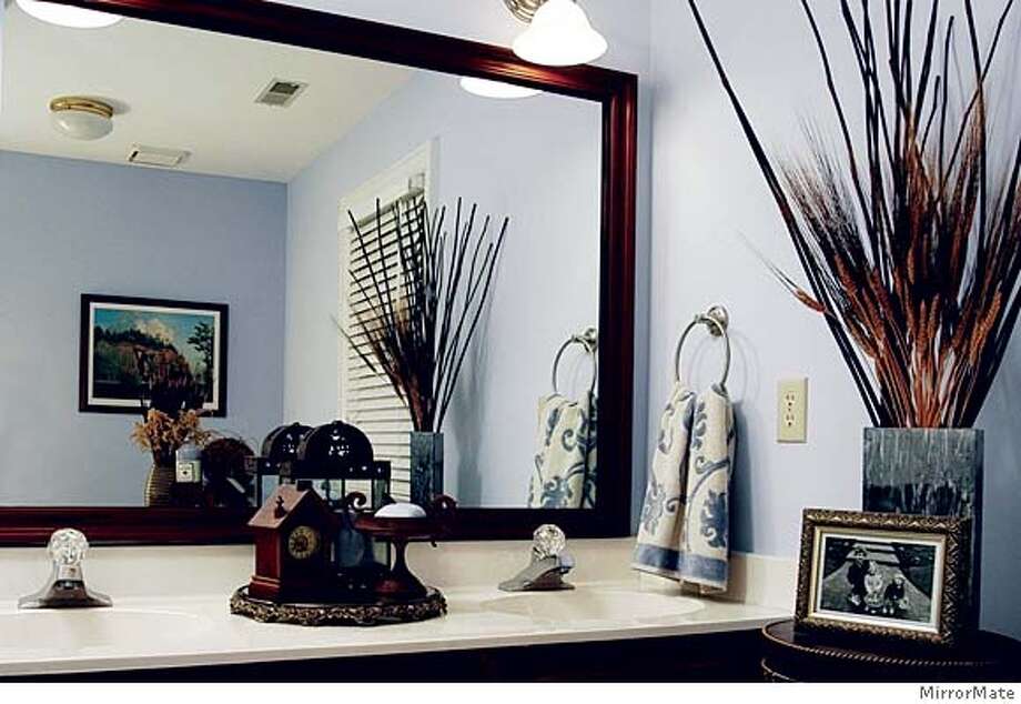 Around The House Made To Order Mirror Frames San Antonio Express News Mirrormate S After Picture Photo Ho