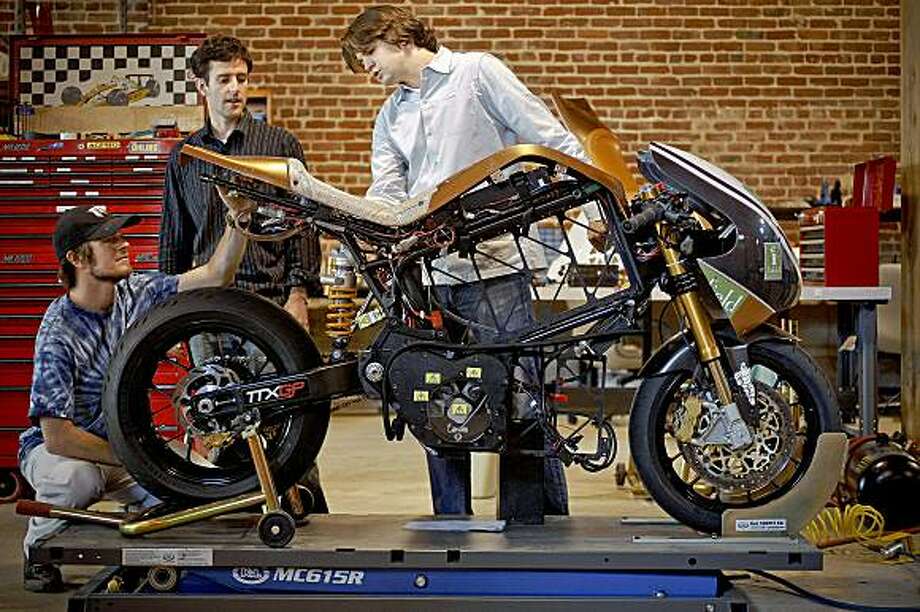 Motorcycles Going Green Sfgate Left To Right Karl Johnson Mechanical Design Engineer Co Founders