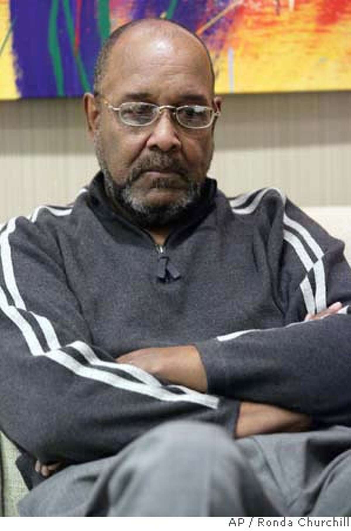 ###Live Caption:Michael Washington, 67, pauses while talking about living with hepatitis C during an interview with the Associated Press at Edward Bernstein & Associates law offices Tuesday, March 4, 2008, in Las Vegas. Washington believes he contracted hepatitis C while having a preventative colon examine at the Endoscopy Center of Southern Nevada last July. (AP Photo/ Ronda Churchill)###Caption History:Michael Washington, 67, pauses while talking about living with hepatitis C during an interview with the Associated Press at Edward Bernstein & Associates law offices Tuesday, March 4, 2008, in Las Vegas. Washington believes he contracted hepatitis C while having a preventative colon examine at the Endoscopy Center of Southern Nevada last July. (AP Photo/ Ronda Churchill)###Notes:MICHAEL WASHINGTON###Special Instructions: