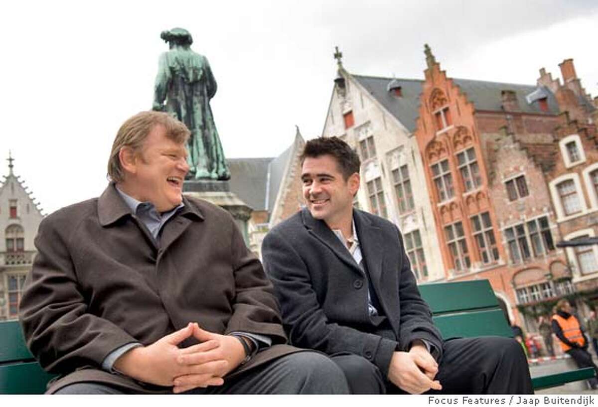 In this image provided by Focus Features, Colin Farrell, right, and Brendan Gleeson are shown in a scene from "In Bruges." (AP Photo/Focus Features, Jaap Buitendijk) ** NO SALES **
