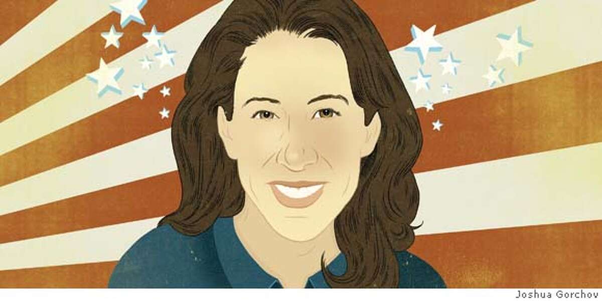 Illustrated portrait of Christine Pelosi for 2/3/08 issue of Sunday magazine; FIRST REPRO RIGHTS ONLY; ok to tease and post with article on sfagte Ran on: 02-03-2008
